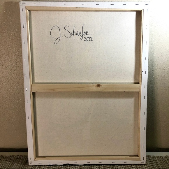 Star Wars - Mandalorian Black and White Painting - Wall Decor - Hand Painted - Picture 3 of 3